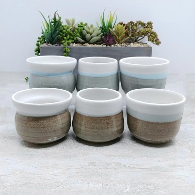 Coffee Tasting/Aroma Cups: 4 - 6 oz, Handmade, Stoneware